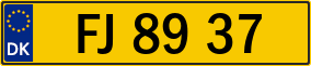 Trailer License Plate
